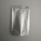 Niestandardowa przezroczysta srebrna torebka z folii aluminiowej Zgrzewana folia aluminiowa Srebrna Mylarowa torba do przechowywania żywności z nacięciem na rozdarcie
