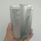 Niestandardowa przezroczysta srebrna torebka z folii aluminiowej Zgrzewana folia aluminiowa Srebrna Mylarowa torba do przechowywania żywności z nacięciem na rozdarcie