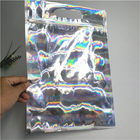 Zamykana torba z folii aluminiowej Mylar z zamkiem błyskawicznym Holograficzna torba do pakowania