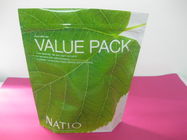 Recyklingowa torebka z laminowaną zieloną statywem Ziplock na krem ​​do twarzy
