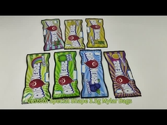 Drukowanie na zamówienie 3.5G 7G Mylar Bags Die Cut Irregular Pockets with Ziplock