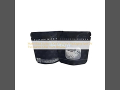 Maty czarny powierzchnia plastikowe torebki opakowania plamy UV przezroczyste przejrzyste przednie okno