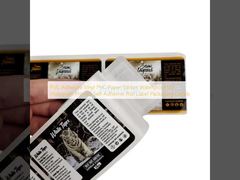 Samoprzylepna folia winylowa PVC, papierowa naklejka PVC, wodoodporna, z nadrukiem holograficznym UV, samoprzylepna etykieta w rolce, etykiety opakowaniowe