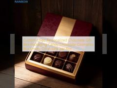 Logo na zamówienie Personalized Chocolate Gift Box Packaging Candy Chocolate Cosmetics Box Empty Chocolate bar Box