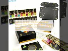 Fabrycznie dostosowane rozmiary biodegradowalnych pudełek na alignery z papieru kraft, puste etui na zęby, zegarki, biżuterię, prezenty, magnetyczne pudełko z wytłoczeniem