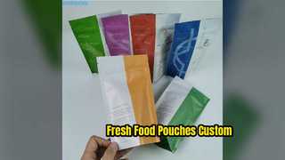 Niestandardowe torebki na żywność Matowe torby stojące z folii aluminiowej