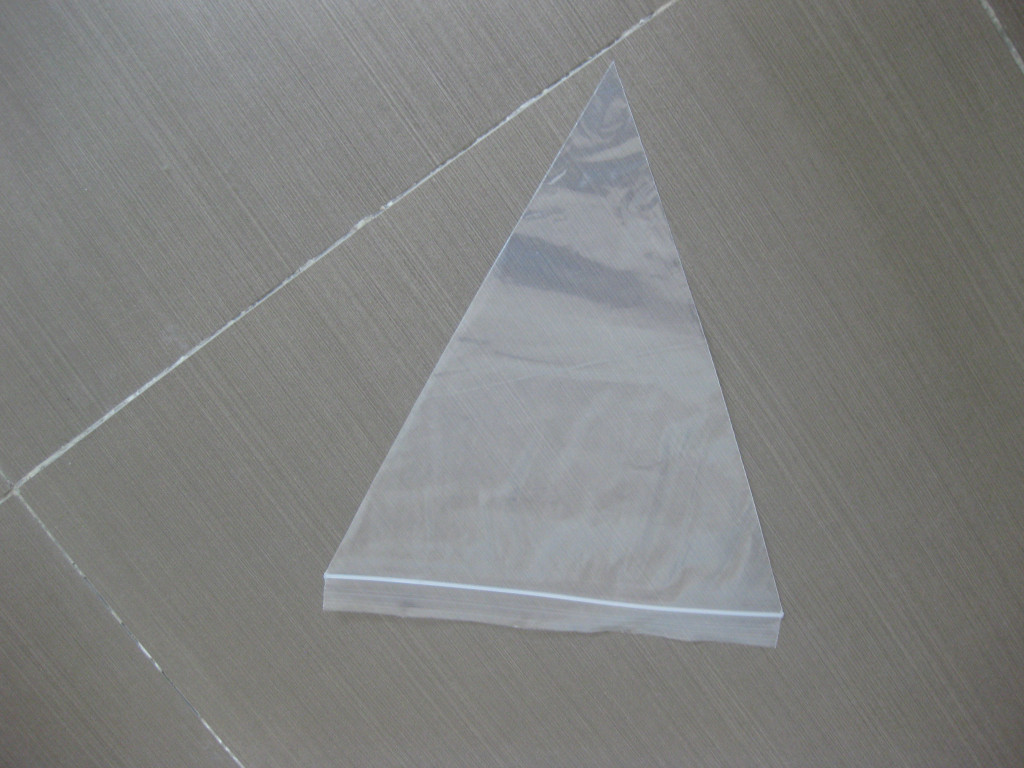 Trójkąt Ldpe Grip Seal Bag z naklejkami na pizzę, zamknięcie zamka