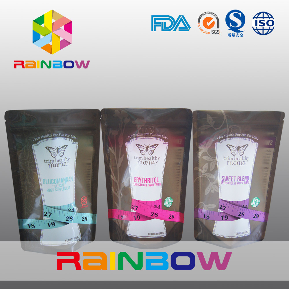 Stand Up Zipper Snack Bags / Plastikowe opakowanie do żywności na słodzik równy