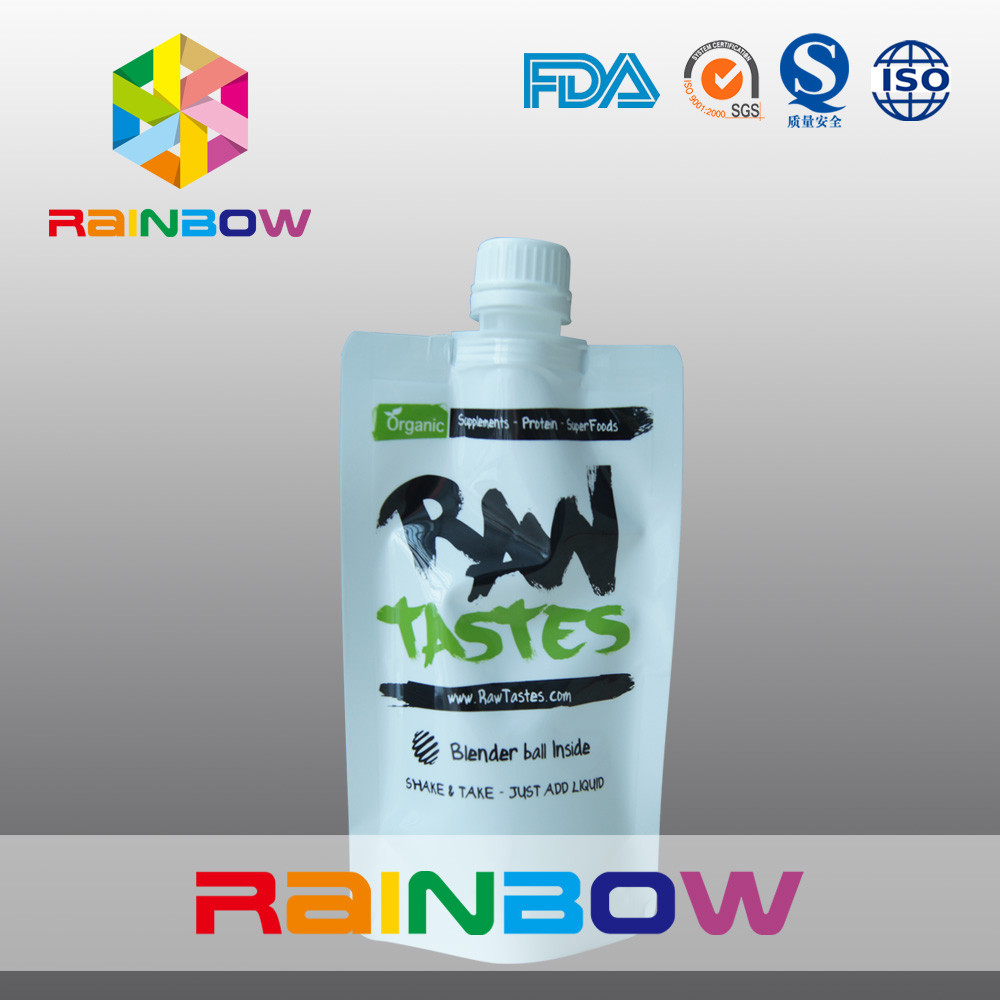 Lekki styl Stand Up Plastikowa saszetka z wylewką na sok niemowlęcy