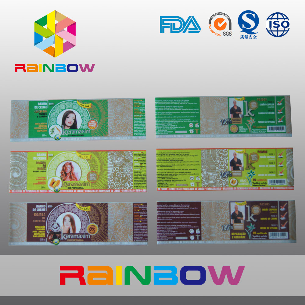 Etykiety termokurczliwe z PVC na butelki po napojach Opakowania w rolce