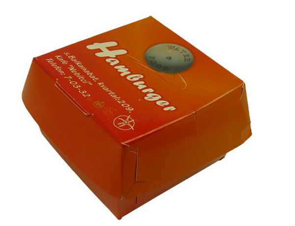 Opakowanie z papieru Opakowanie z nadrukiem na zamówienie dla restauracji typu fast food