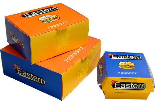 Opakowanie kartonowe Premiium z niestandardowym nadrukiem dla restauracji typu fast food