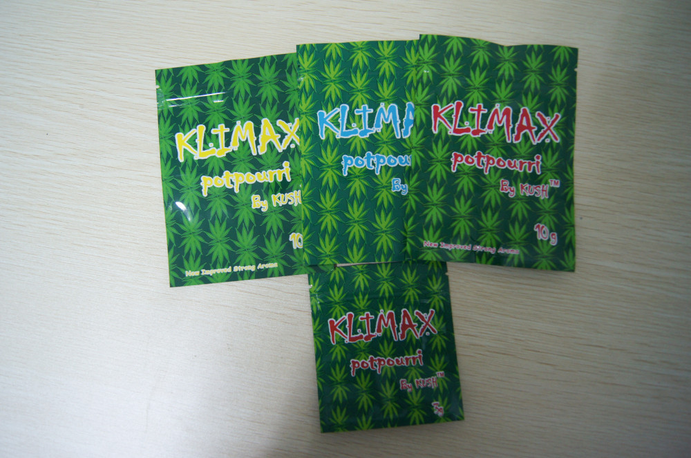 Klimax 10g Strawberry &amp; Blueberry Potpourri Herbal Torby na kadzidełka Ziplock Packaging