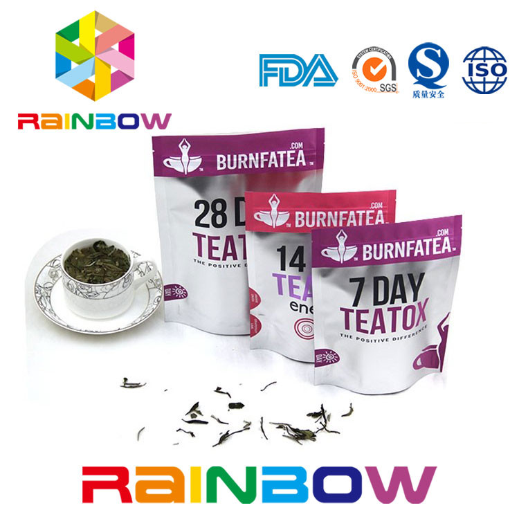 Biodegradowalna torebka do herbaty Stand Up Mylar Ziplock Laminowana torebka do pakowania herbaty