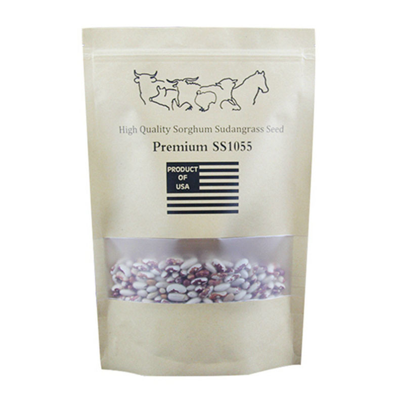 Niestandardowe worki papierowe z nadrukiem do ponownego druku Okno z nadrukiem do nasion roślin