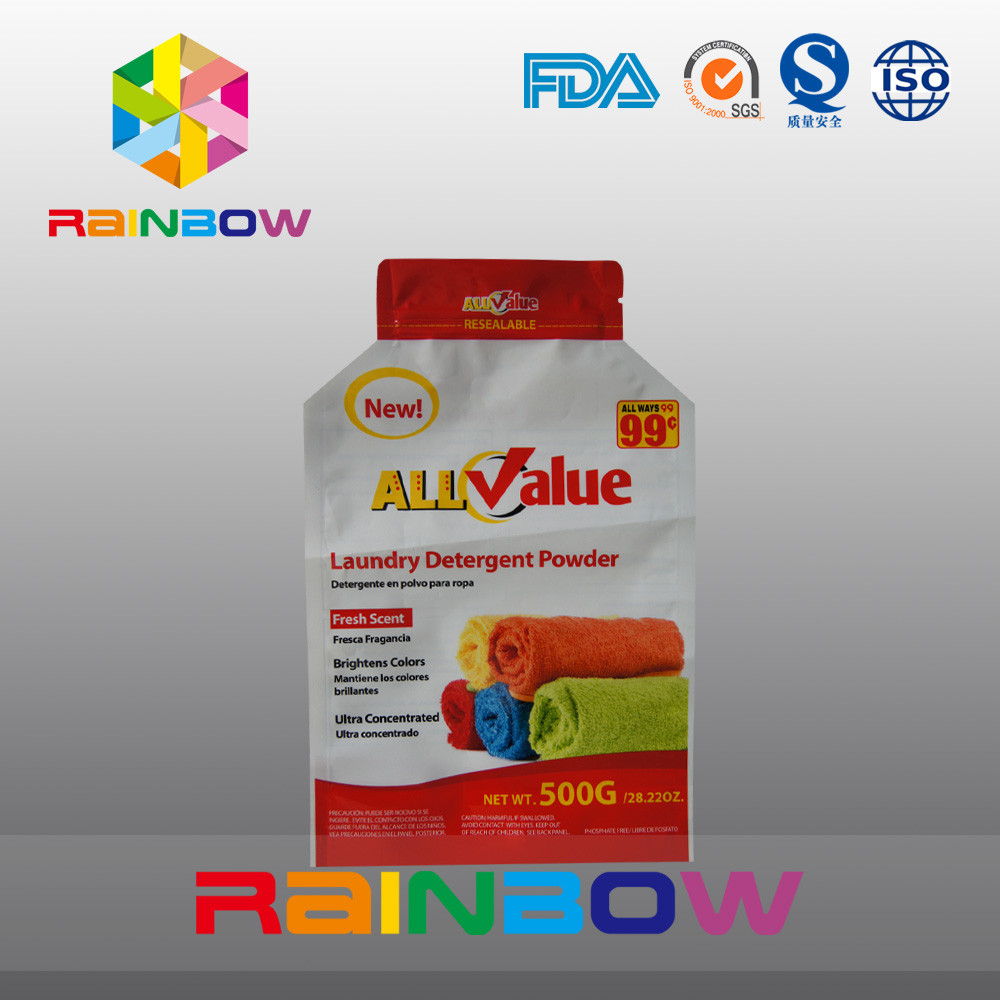 Plastikowa torba do pakowania dostosowana do 500 g proszku do prania / proszku do prania