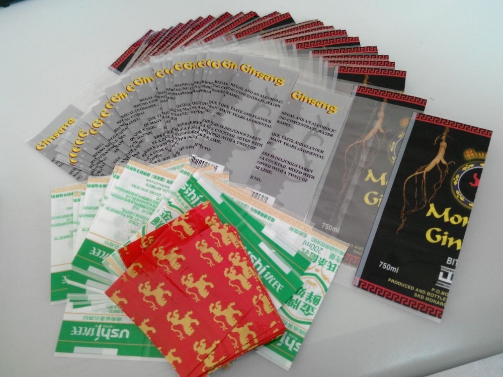 Ręczne etykiety termokurczliwe do pakowania w butelkę z wodą kokosową