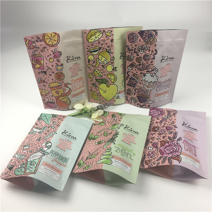 Recyklingowa torba Mylar Stand Up 3,5 g do pakowania w ziarna kawy z przyprawami tytoniowymi