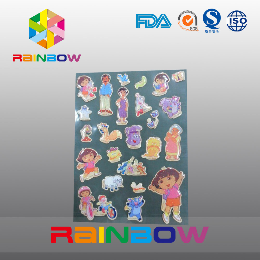 Kolorowe Żywe Nieregularne Gospodarcze Recyklingu Niestandardowe Etykiety Papierowe Butelka / Plastikowa Torba