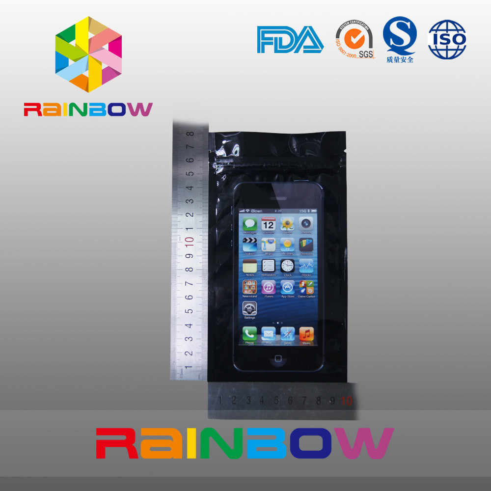 Czcionka Wyczyść okno Anti Static Bag Opakowanie telefoniczne z Hang Hole