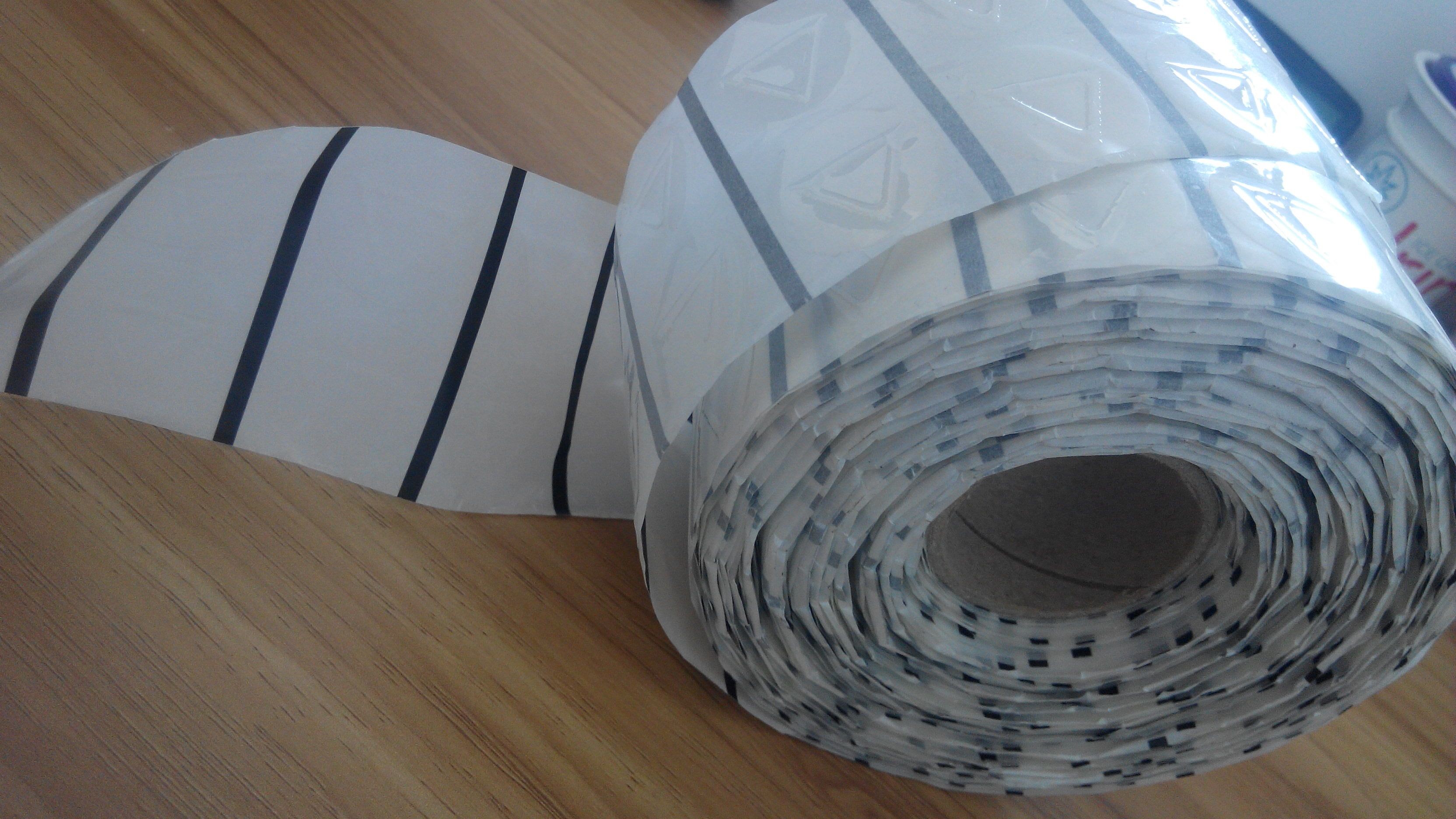 Niestandardowy etykietę ostrzegawczą ostrzegającą przed skróceniem mankietem z rolką do butelki