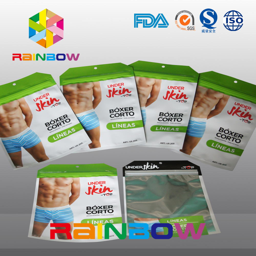 Mylar Foil Ziplock Etui na prezent / Ubrania / Noni Ziplock Bag / Underwear Plastic Bag