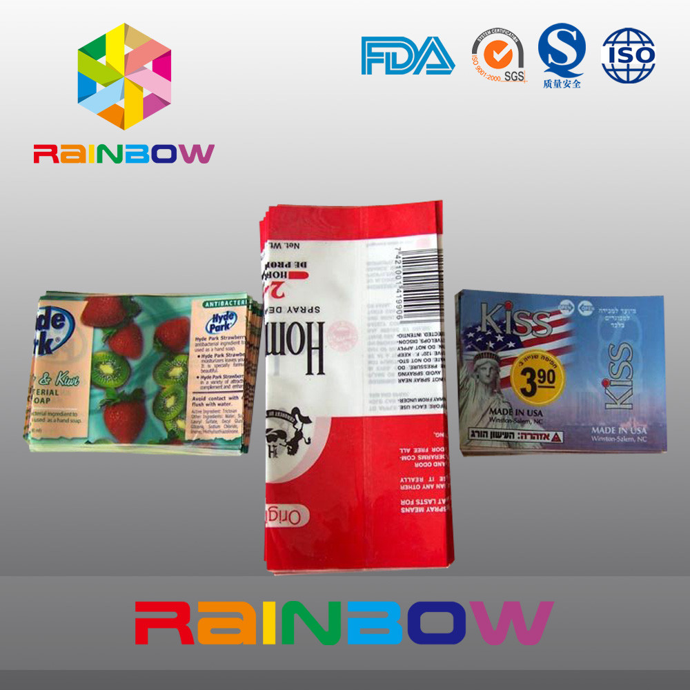 Etykiety na rękawiczki termokurczliwe z nadrukiem PVC / PET na butelkę