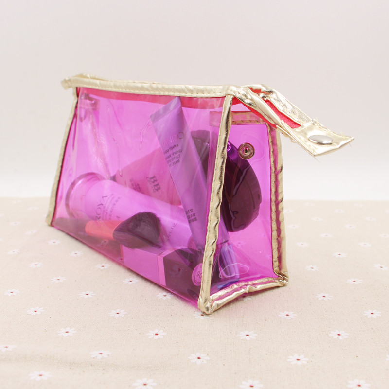 Drukowanie wklęsłego Clear Cosmetic Carry Bag Reclosure And Reusable