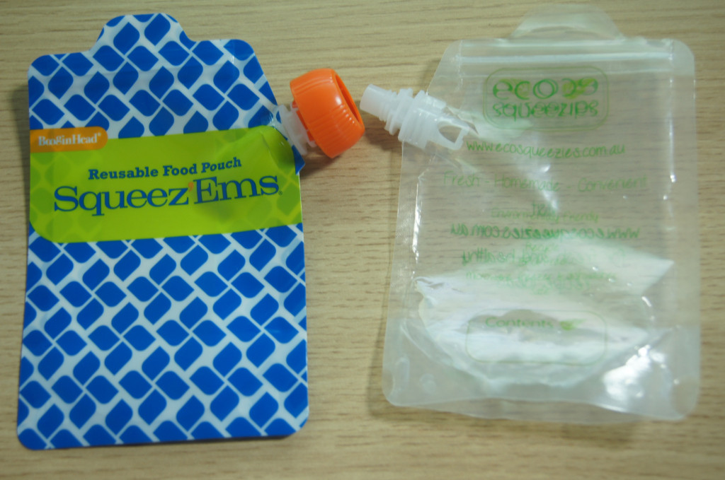 Resealable Food Grade Stand Up Ziplock Baby Food Side Spout Bags Custom Printed