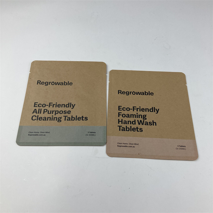 Druk cyfrowy Kompostowalna torba papierowa Ekologiczna klasa spożywcza na słodycze z przekąskami