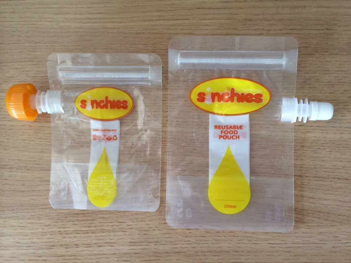 Woreczek z wylewką na płyn do żywności z certyfikatem FDA, z certyfikatem szczelności