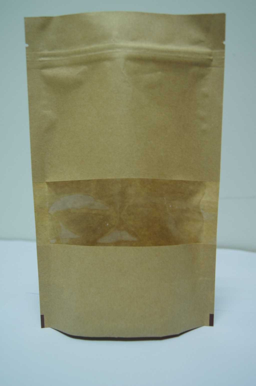Dostosowane torby papierowe do recyklingu Stand Up Brown Kraft Paper Bag OEM