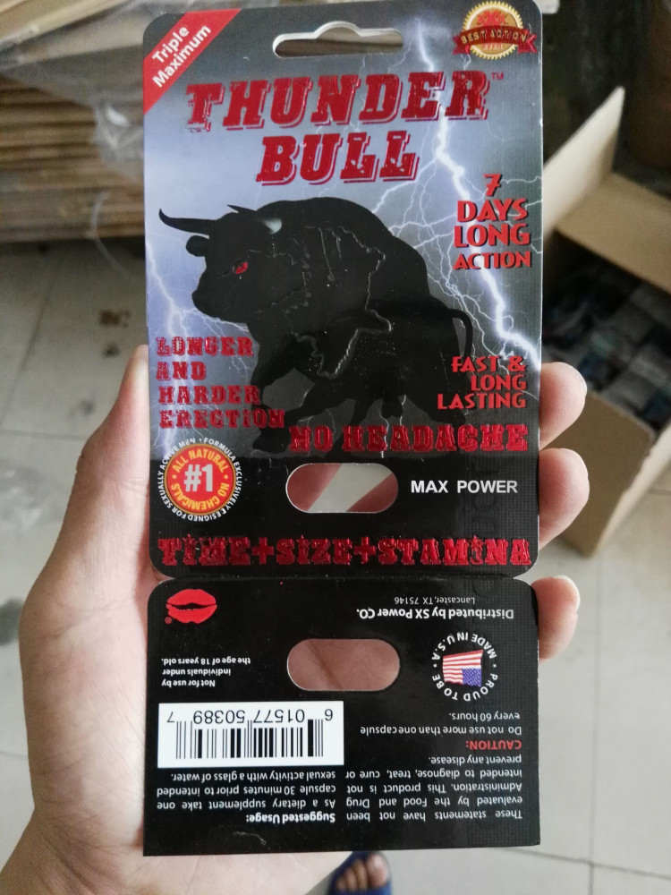 Custom Printing Thunder Bull Pills Blistrowe pudełka kartonowe z motylkowym otworem