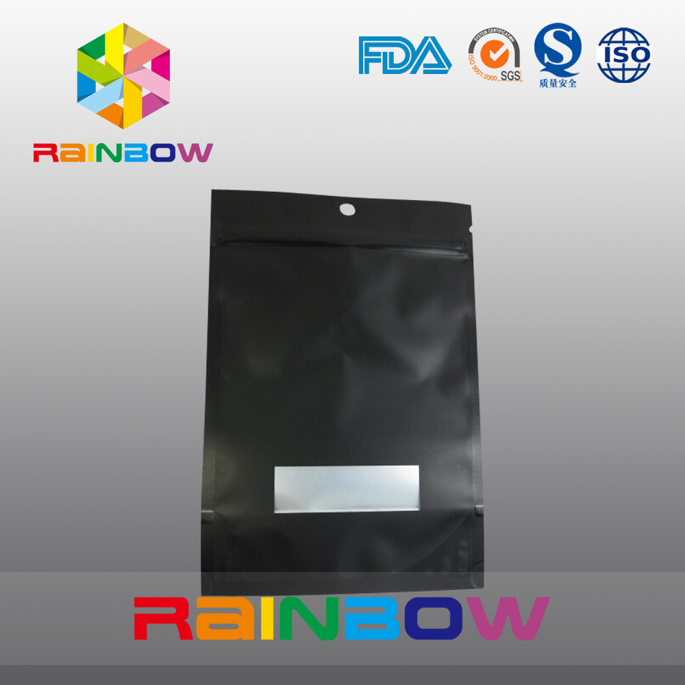 Dostosowana 2 uncja aluminiowa folia wyłożona czarnym matowym stojakiem na kawę z zaworem