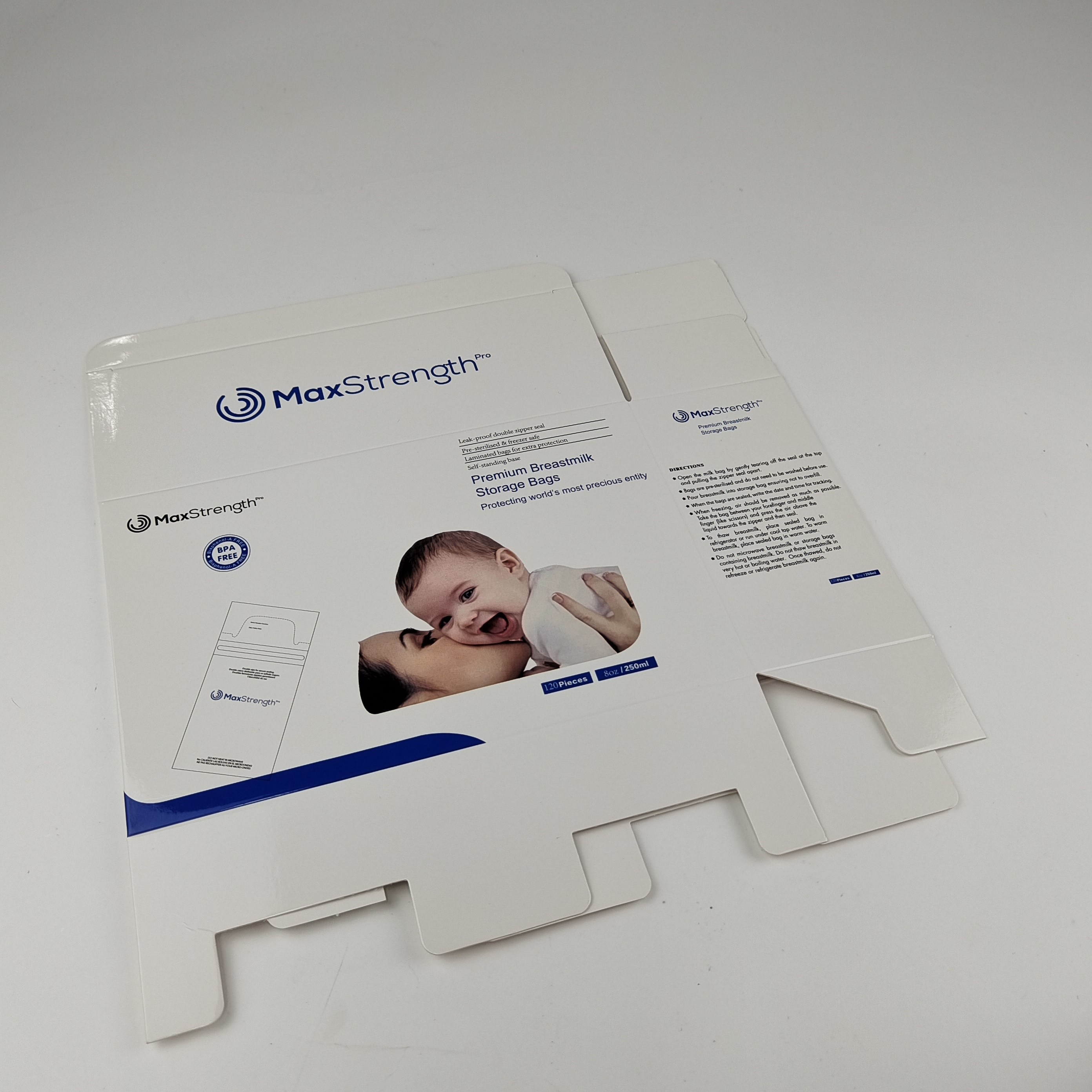 400g kartonowe pudełko do przechowywania Dostosowane prostokątne pudełko do pakowania mleka