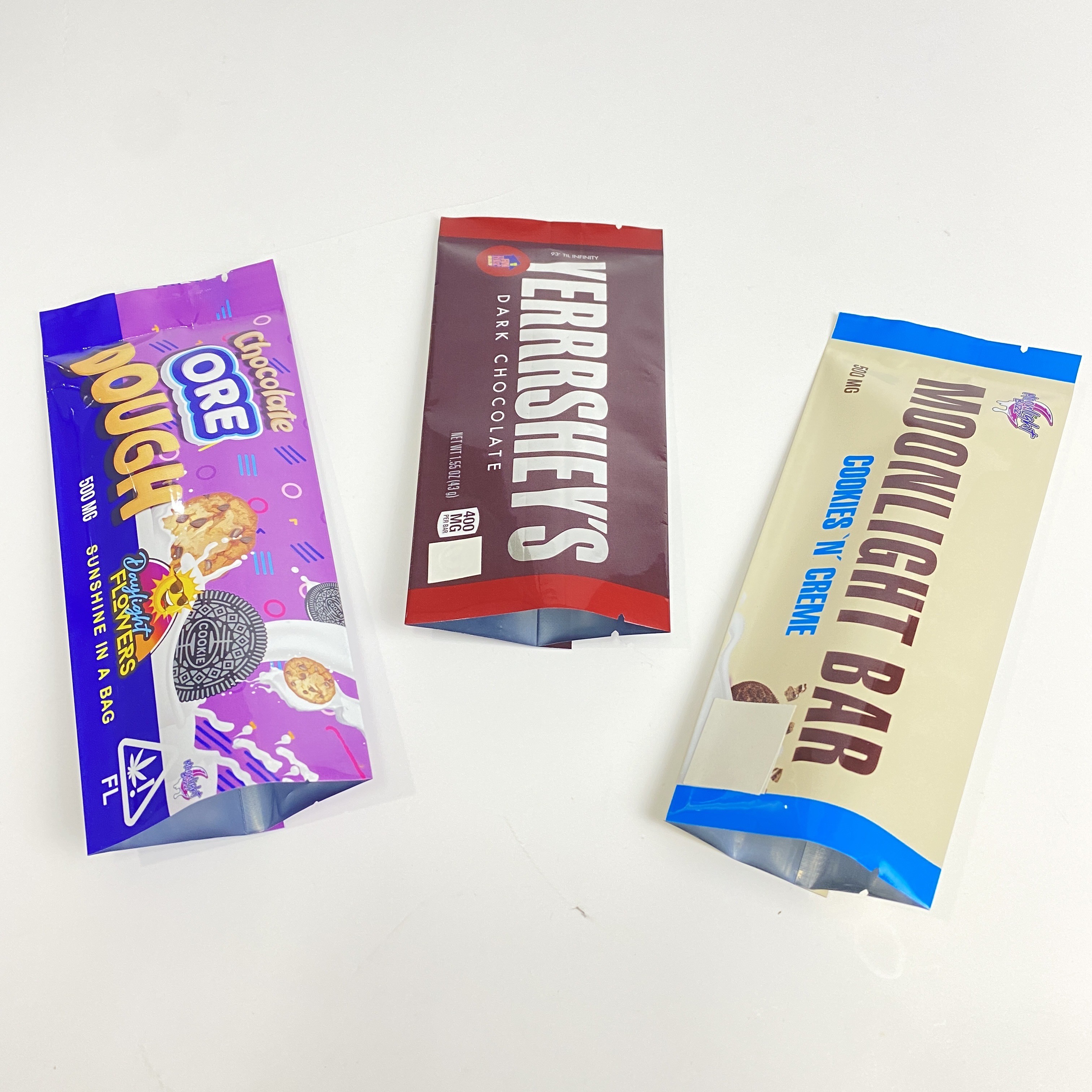 Niestandardowe logo Back Sealed Bag Candy Gummies Woreczki do pakowania nasion