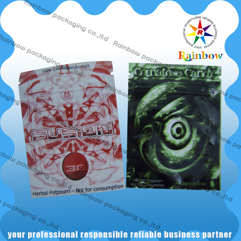 Folia aluminiowa woreczki foliowe z tworzywa sztucznego z trójstronnym uszczelnieniem