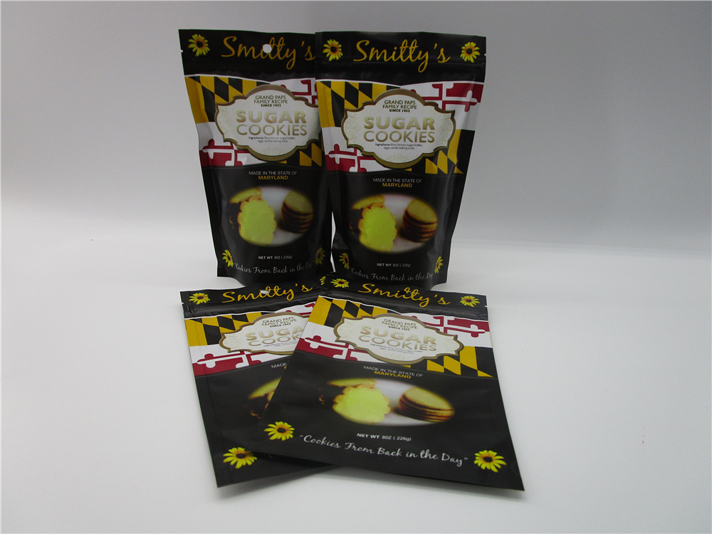 Food Grade Resealable Snack Bag Opakowanie, 8 uncji Stand Up Torby do pakowania przekąsek Foliowane