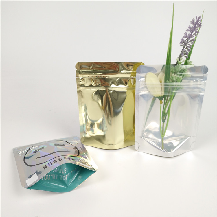Przezroczyste, niestandardowe drukowane torby Mylar Odporny na zapach woreczek 3,5 g Jadalne torby foliowe Ziplock