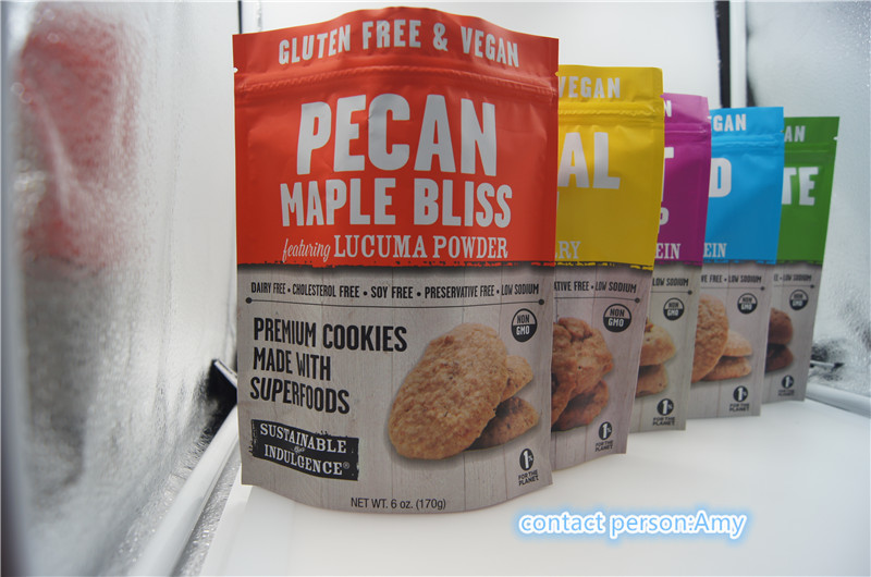 2017 nowe wzory promocyjne torebki do pakowania ciastek czekoladowych / woreczek sera 10oz z zamkiem