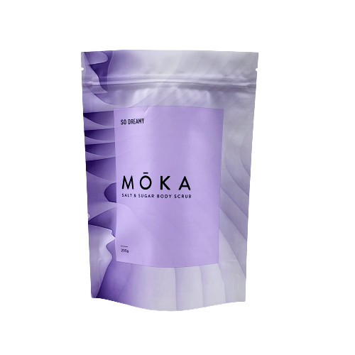 Niestandardowe nadrukowane logo Stand Up Ziplock Pouch Sól morska / mydło w płynie / opakowanie do peelingu ciała