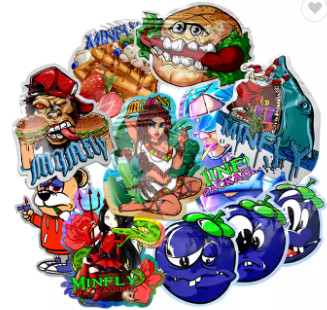 Miękka w dotyku jadalna torba do pakowania żywności 3,5 g Cookie Special Shape Die Cut Mylar Bags