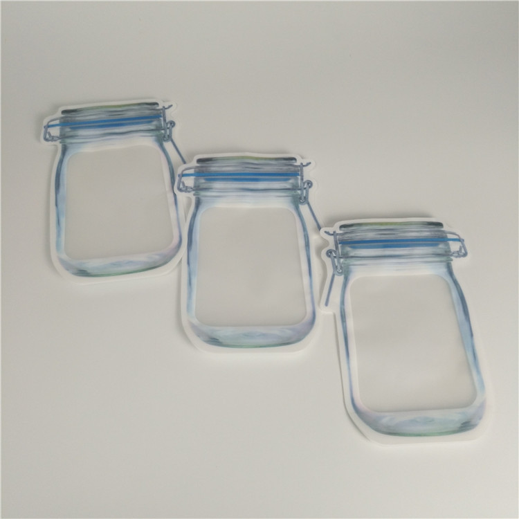 Torba z mylaru o niestandardowym kształcie 3,5 g Holograficzna torba odporna na zapachy z zamkiem błyskawicznym