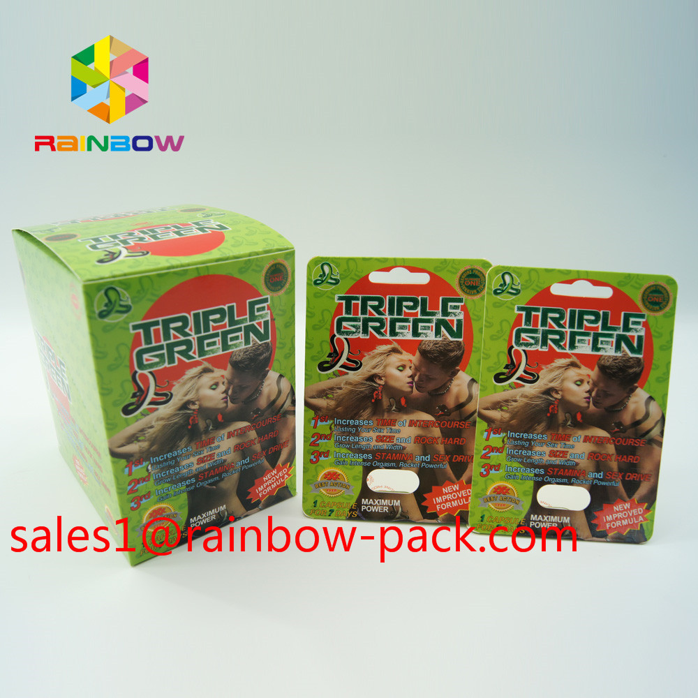 Black Mamba Display Box Sex Enhancement Pills Karta opakowania 3D Effect Sex Pill