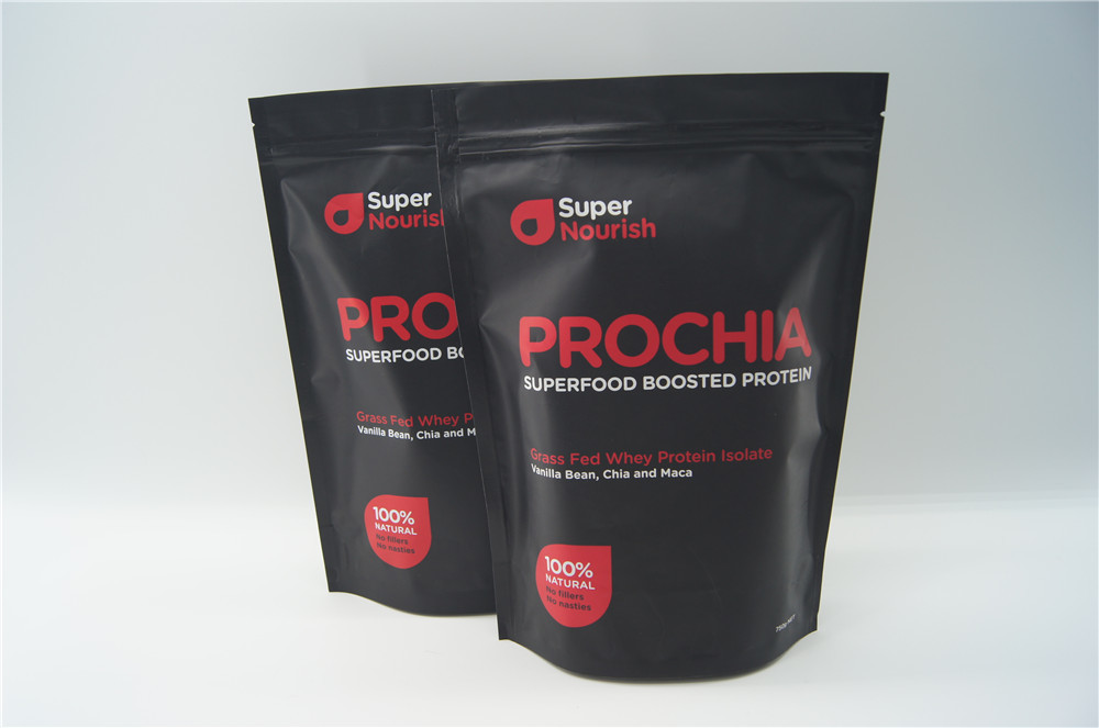Niestandardowe folia aluminiowa Torby papierowe do recyklingu Stand Up Zipper Torby z serwatką proteinową
