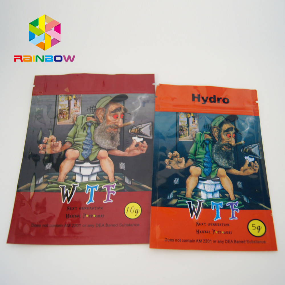 Sweet Leaf Canabis Chemical Powder Małe worki termoizolacyjne z zamkiem i wycięciem na łzy