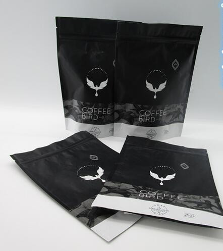 Matte Finish Plastic Pouches Packaging Spersonalizowana torba do pakowania w ziarnko kawy