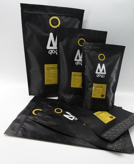 Sprzedaż hurtowa tanie tanie drukowanie niestandardowe 250g / 500g / 1 kg papier pakowy torby papierowe do fasoli