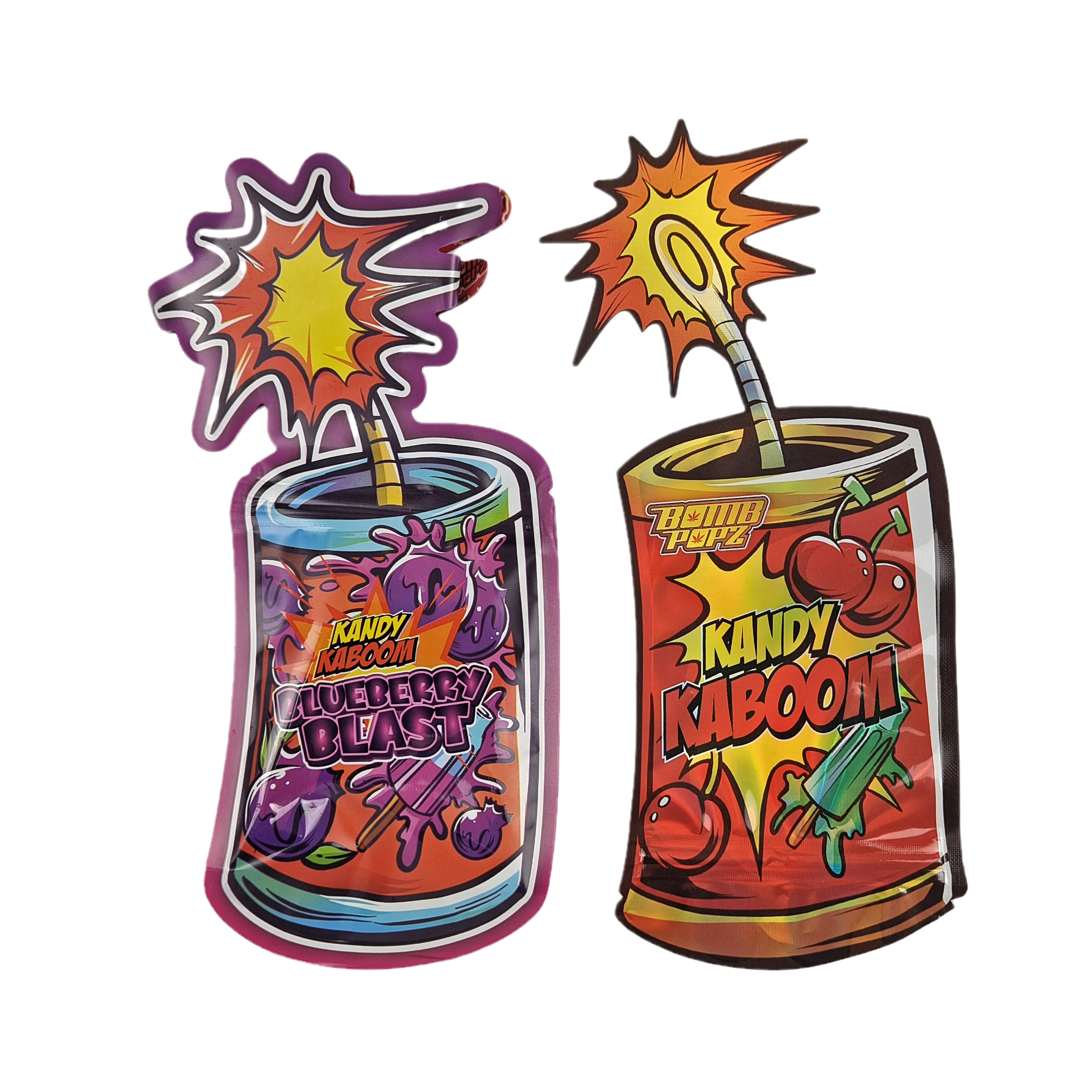 Niestandardowy specjalny zamek błyskawiczny z zabezpieczeniem przed dziećmi 3,5 g Opakowania na przekąski Nieregularna torba z mylaru