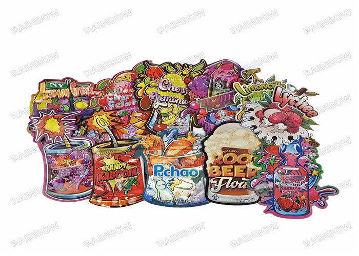 3.5g Jedliwa drukowanie cyfrowe opakowania spożywcze stand up torba ziplock zapachoodporne plastikowe torby